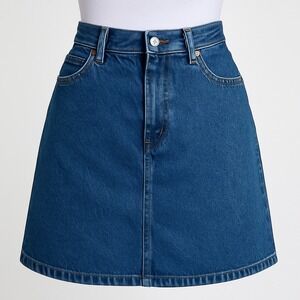 VTG. Levi's Red Tab Denim Skirt Womens 10 Regular 478 Blue A-Line High Rise 90s